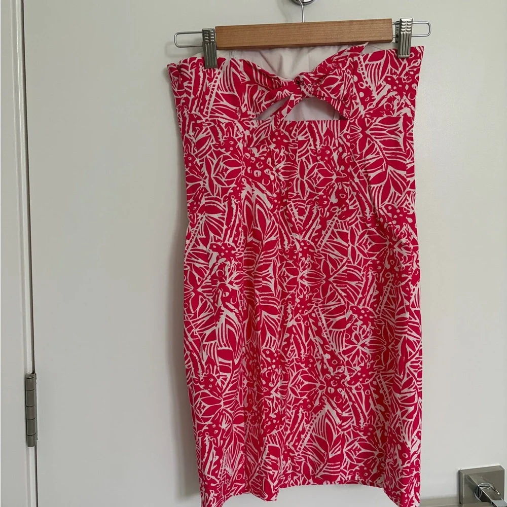 Lilly Pulitzer Frankie Dress Poplin Punch Pink | Size 0 | NWT - Picture 2 of 5